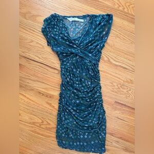 Isabel Marant Blue and Green Patterned Top